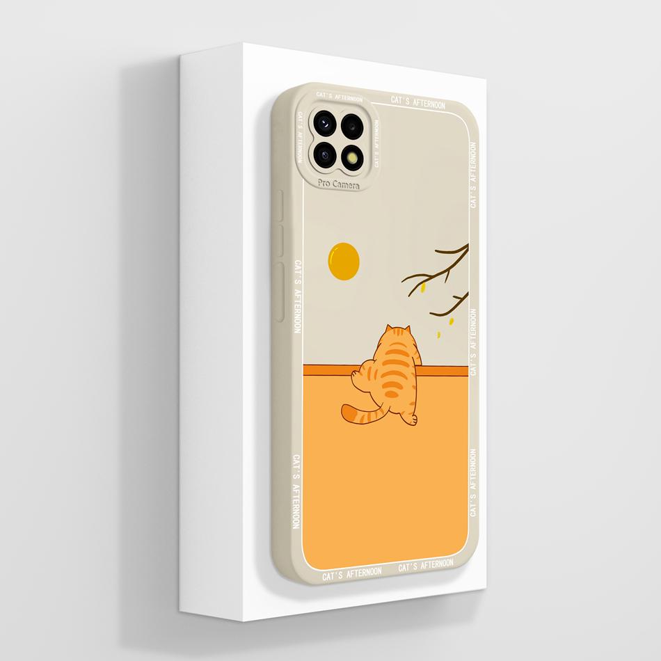 For Samsung Galaxy A22 5G F42 A22S Phone Case Cute Design Upgrade Camera Protection Soft Liquid Silicone Shockproof Back Cover