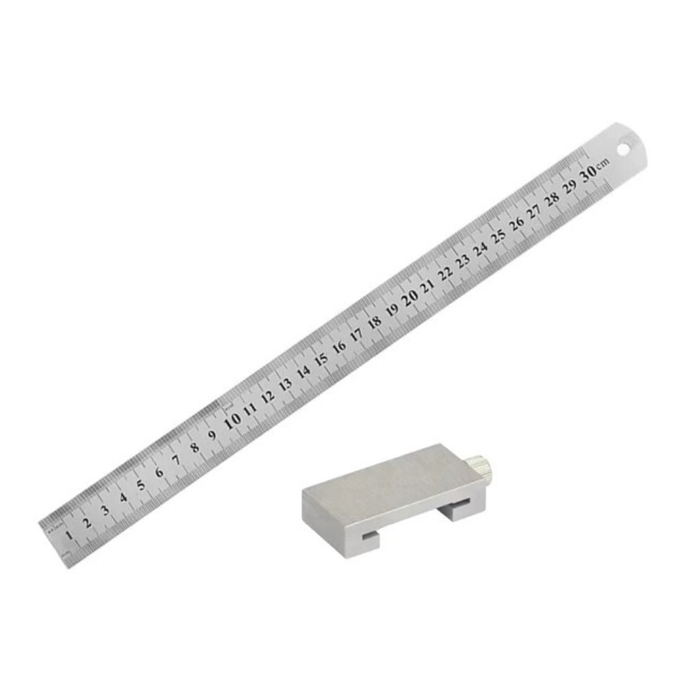 Square Steel Ruler Positioning Block Adjustable Marking Gauge Brass Angle Scriber Line  Measuring