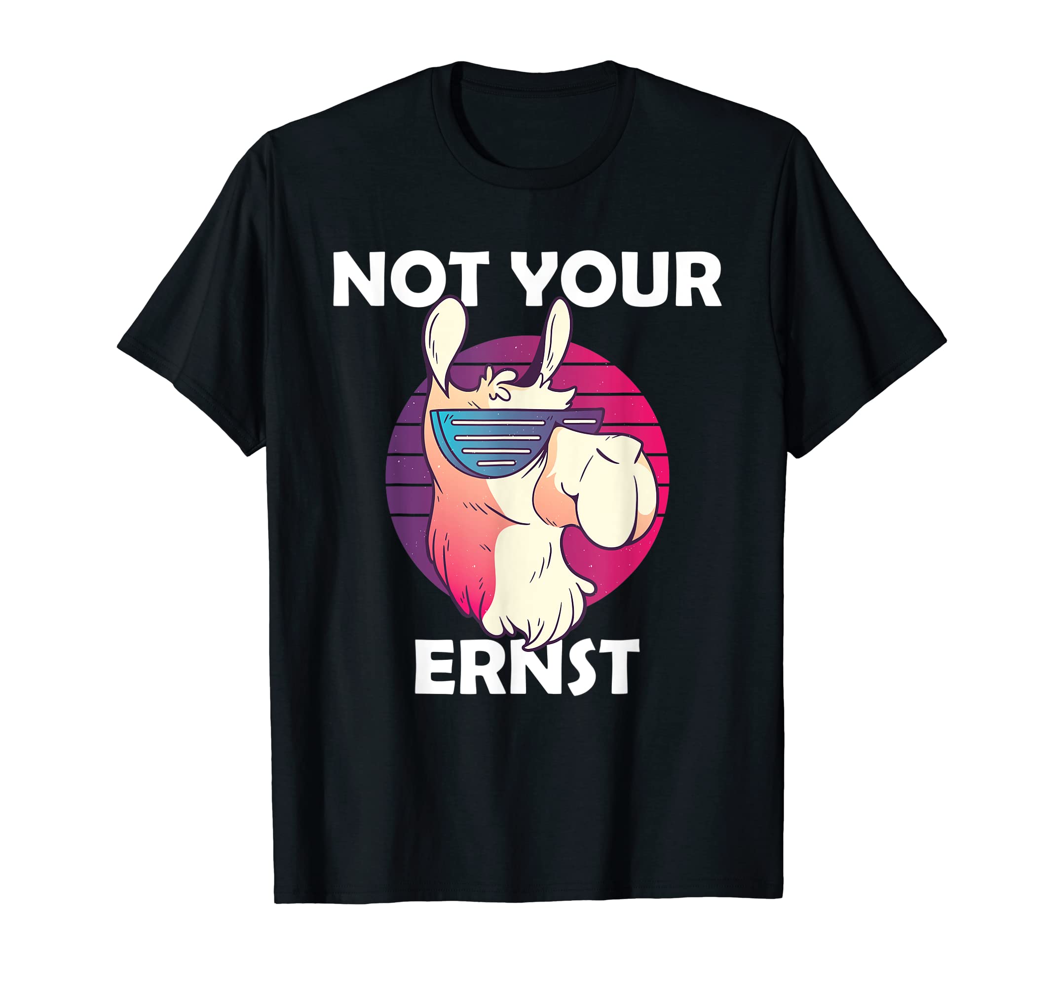 

Футболка Not Your Ernst Retro Nicht dein Ernst Lama Humor Denglish