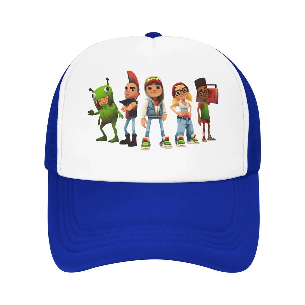 Subway Surfers Hra Kšiltovka Truckerová Pro Dospělé Přiléhavá Táta Kšiltovka Trucker Pracovní Kšiltovka Sluneční Kšiltovka Nastavitelná Polyesterová Síťovina Baseballová Čepice Jaro