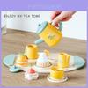 Wooden Pretend Play Tea Set With Furniture For Early Childhood Development