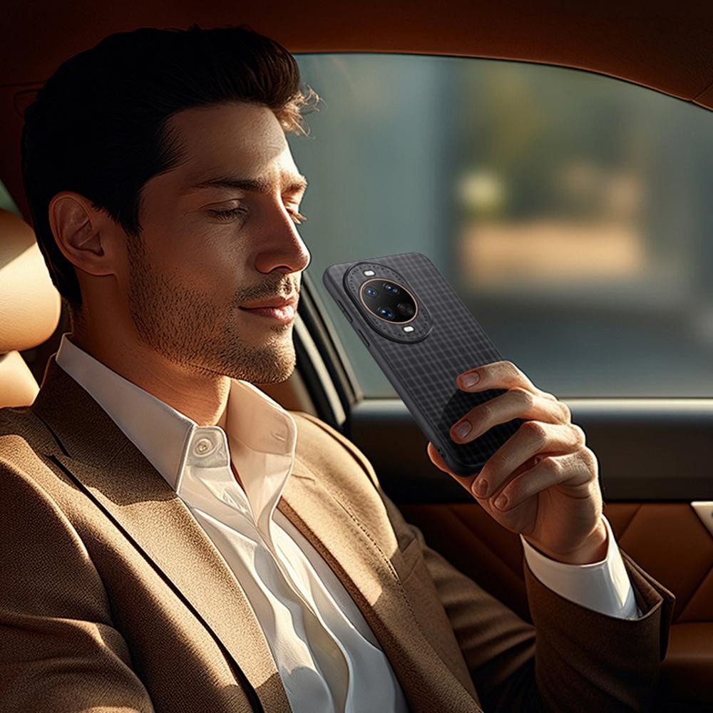 For Huawei Nova 14 Pro 5G Case Plaid Texture PU Leather+TPU Protective Phone Cover