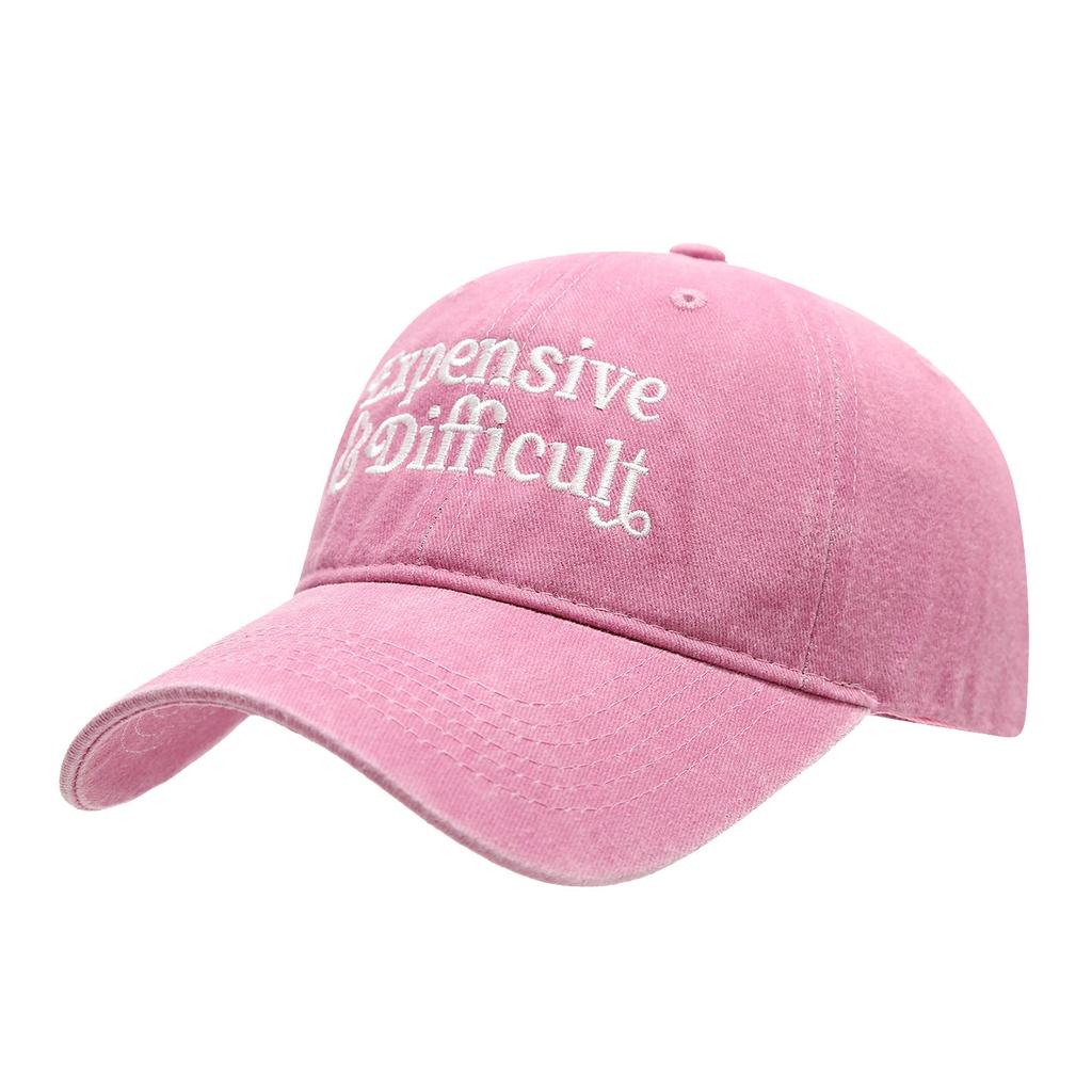 Hot-selling Trendy Brand Fashion Soft Top Letter Embroidered Baseball Cap Women's Trendy Washed Retro Casual Sports Hat
