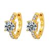1CT Luxury Texture Ear Buckles S925 Silver Moissanite Earrings Elegant Temperament Women Jewelry Ideal Birthday Present
