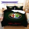 Alpha Romeo Pattern Bedding,Quilt Set Quilt Cover Pillowcase Home Birthday Gift (1 * duvet cover + 2 * pillowcase, without core)