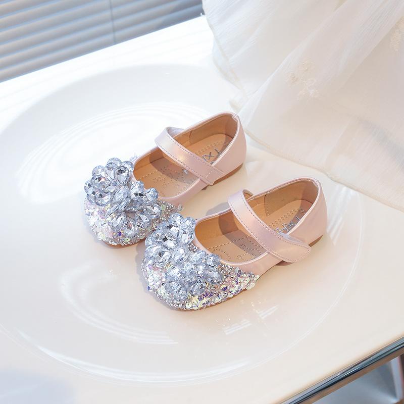 Fashion Girls Princess Shoes with Sparkling Rhinestones Spring Fall Daily Baby Girl Shoes