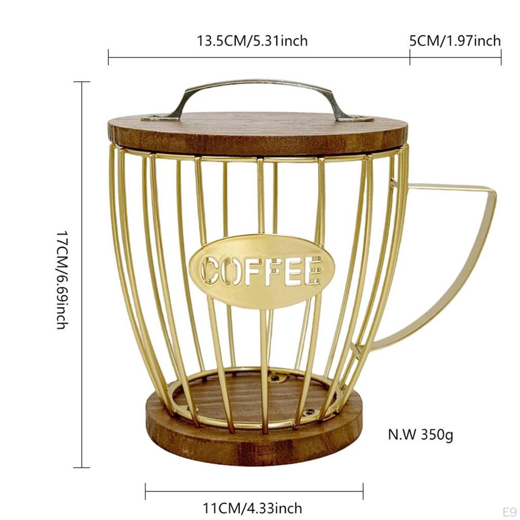 Kaffekapselhållare Kapselkorg Organiserare för Bartillbehör Skrivbord