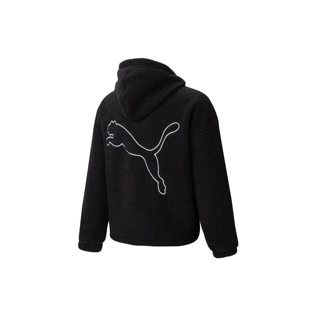 PUMA EMB Sherpa Jacket  Black  Men s 539568-01 M