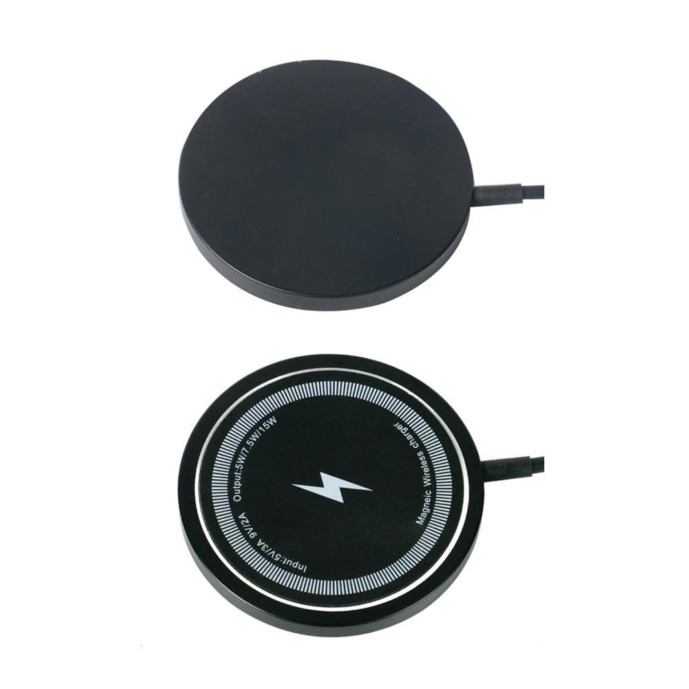 15W Magnetic Wireless Charger for iPhone - Aluminum Alloy Fast Charging Station with USB C Multi-Port Compatible Flash Charger for Apple Watch