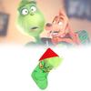 Grinch Green Christmas Stocking Adorable Plush Glow In The Dark Candy Bag Decoration