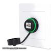 Shielded Panel Mount Ethernet Adapter 8 Core Network Extension Cable  Network Installation