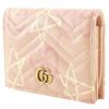 Gucci Compact Wallet Bi-Fold Wallet 449421 GG Ghost Card Case Pink Leather Women Used