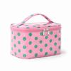 Color-Block Striped Makeup Bag: Large, Waterproof PVC Toiletry and Travel Storage Bag