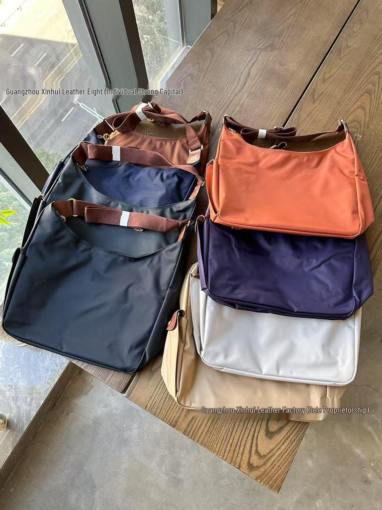 Faye Wong Style Dragon Inlay Waterproof Nylon Crossbody Hobo Bag - Large Capacity Travel Shoulder Bag