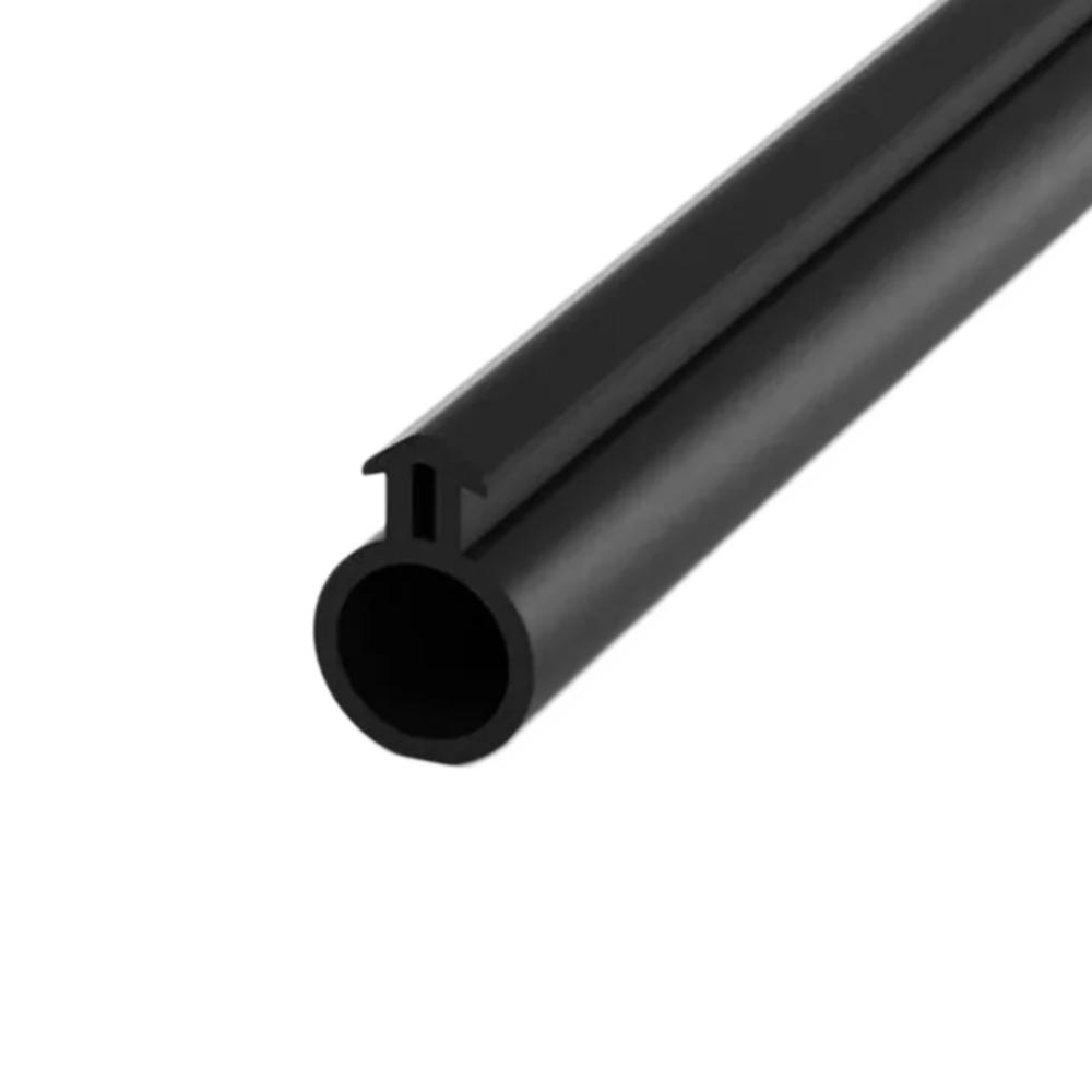 

1/2/3/6m O Shaped Plastic Steel Door Window Sealing Strip Rubber Kerf Weather Stripping Card Slot Seals Hollow Barb Tubular O&S&1M чёрный