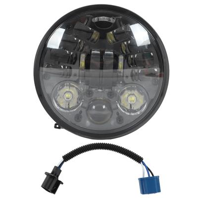 5.75in Motorcycle LED Headlight Assembly 6000K White Light 3000LM Heat Sinking Waterproof Universal