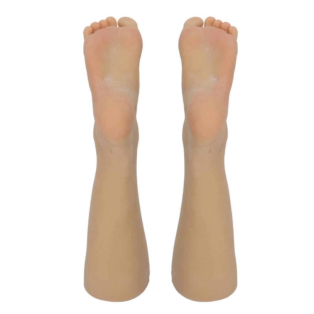 Men Foot Model Simulation Soft TPE Male Mannequin Feet for Acupuncture Tattoo Practice Shoe Sock Display 1 Pair