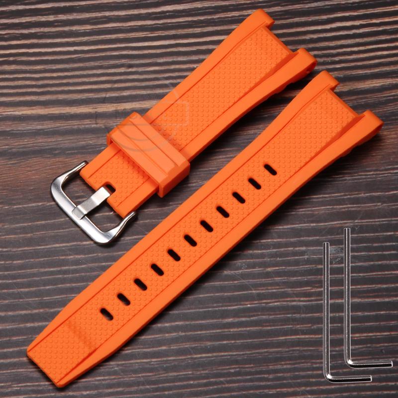 Resin Strap Watch Accessories for Casio GST-210 GST-S130 S110 S100 W130L W100 W110 Men's Waterproof Band Stainless Steel Loop