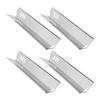 4 Pcs Adjustable Grill Heat Plates Shield Stainless Steel Oven Burner Covers BBQ Gas Grill Deflector Plates Heat Tent