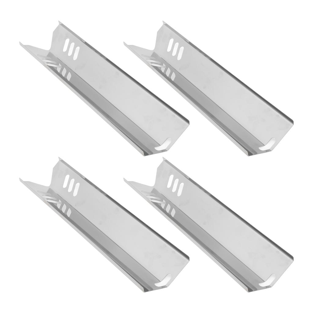 4 Pcs Adjustable Grill Heat Plates Shield Stainless Steel Oven Burner Covers BBQ Gas Grill Deflector Plates Heat Tent