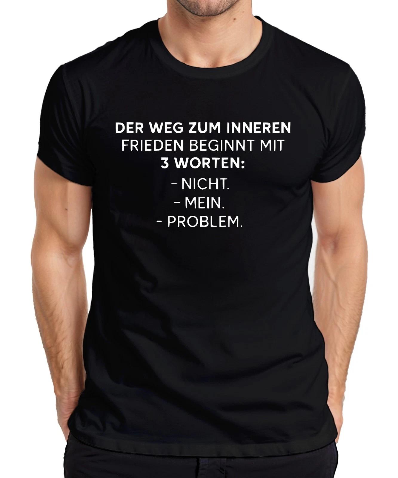 Innerer Frieden Nicht mein Problem Sarkastisch Lustig Geschenk Herren T-Shirt L