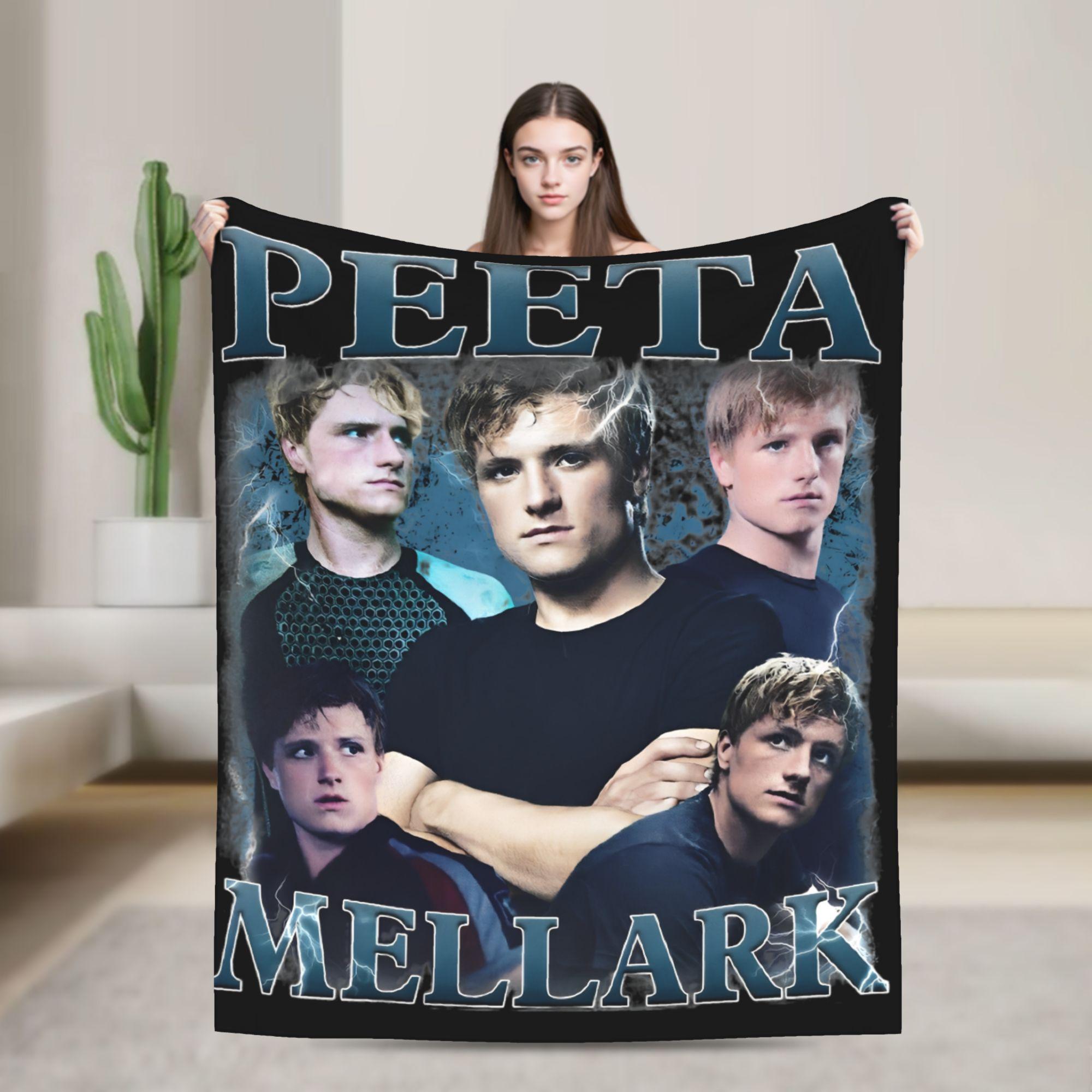 

Hunger Games Peeta Mellark Blanket Cover Coral Fleece Plush Josh Hutcherson Lightweight Throw Blanket Bedspread Quilt Breathable 75x90cm