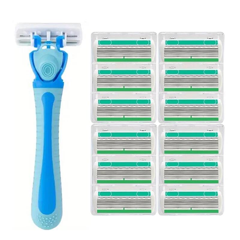 6-layer Women's Hair Removal Knife, Detachable and Replaceable Hair Scraping Blade, Suitable for Women's Body Hair Removal