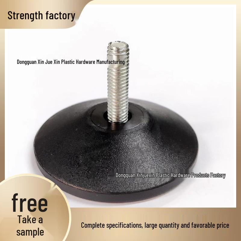 Adjustable Nylon Leveling Foot for Furniture with Plastic Base (Sizes: M6, M8, M10)