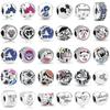 925 Silver Charm Beads Minnie Castle Jack Skellington Fit Bracelet DIY Jewelry For Women Girl Gift