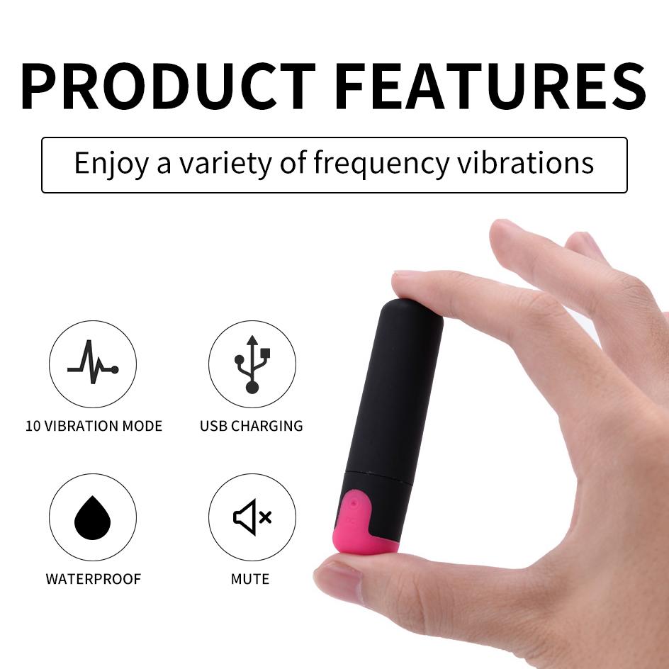 Lippenstift-Vibrator, Mini-Geheim-Bullet-Vibrator, Klitoris-Stimulator, G-Punkt-Massage, Sexspielzeug für Frauen, Masturbator, leiser Sex