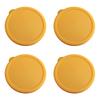 Multipurpose Silicone Jar Lid 4Pcs Set Airtight Glass Dessert Custard Cup Covers For Food Preservations And Organization