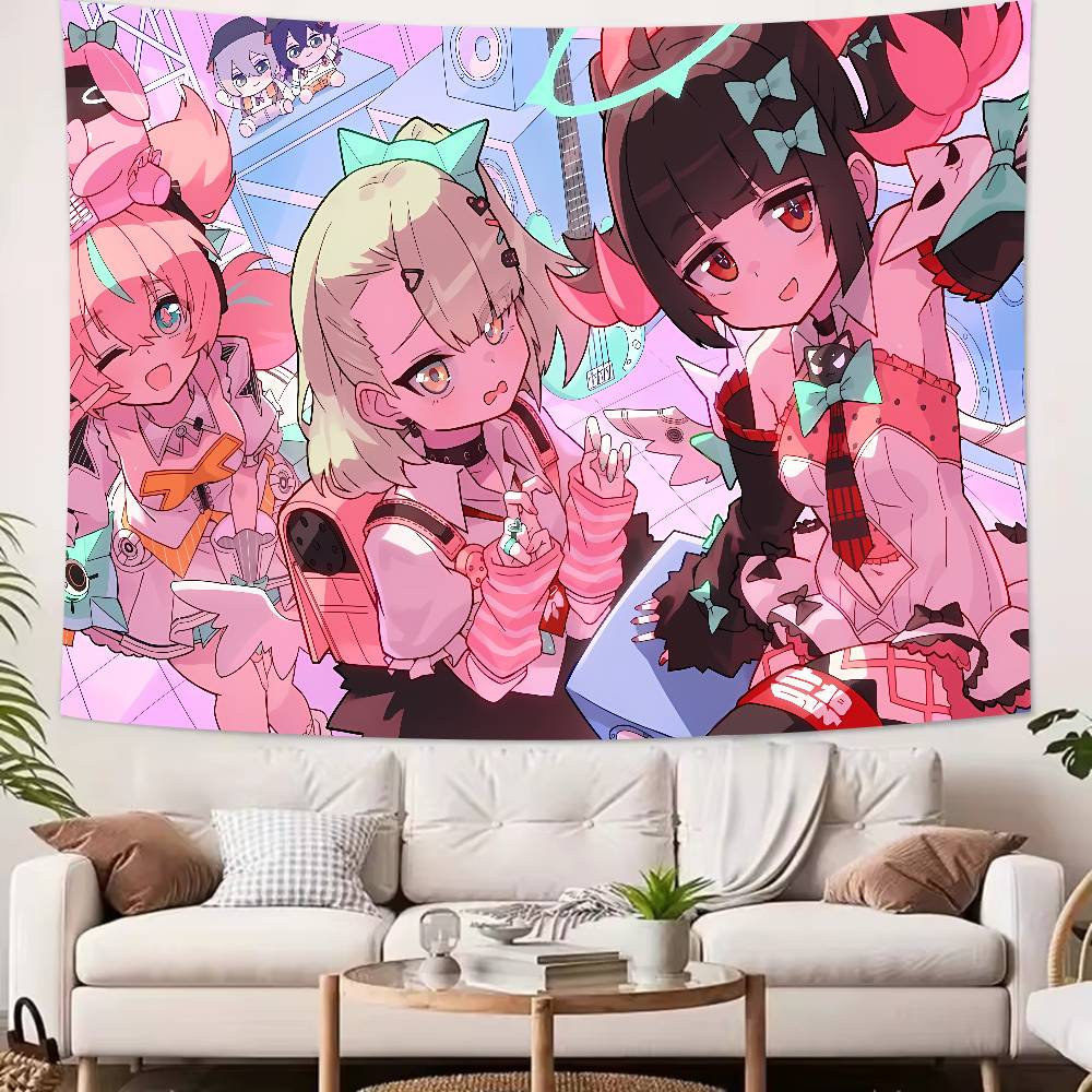Kawaii Hot Girl Aria Sunna Tapestry Decoration Bedroom Dormitory Background Cloth Holiday Home Party Living Room Club Tapestry