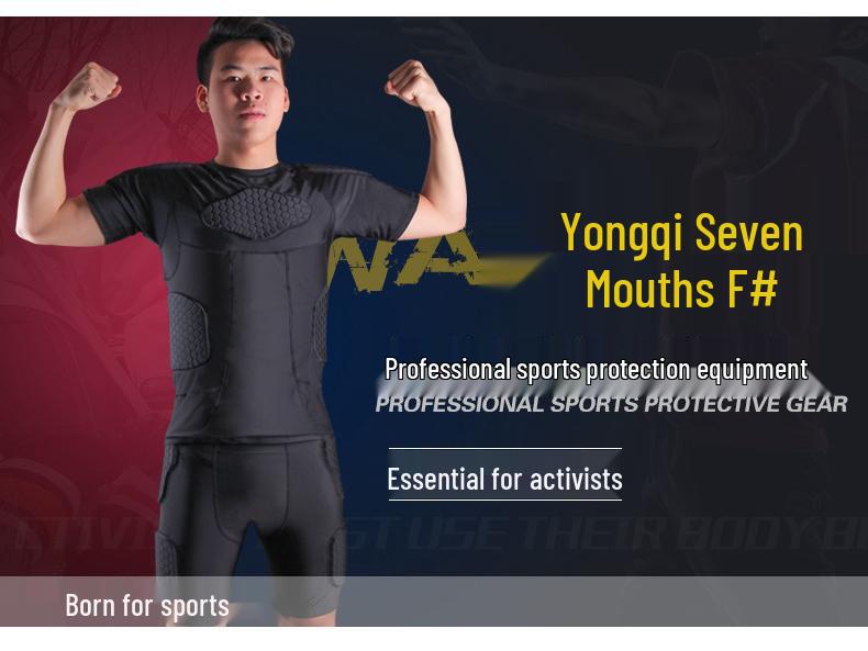 Anti-Collision Rugby Armor: Shoulder & Waist Protection Sports Gear for Football & Basketball