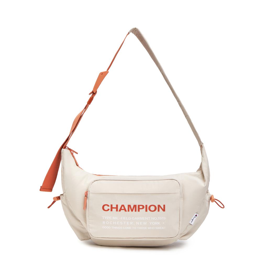 New Champion Fabric Shoulder Bag Regular Unisex Champion White/Pumice Gray/Black U5BACPU34