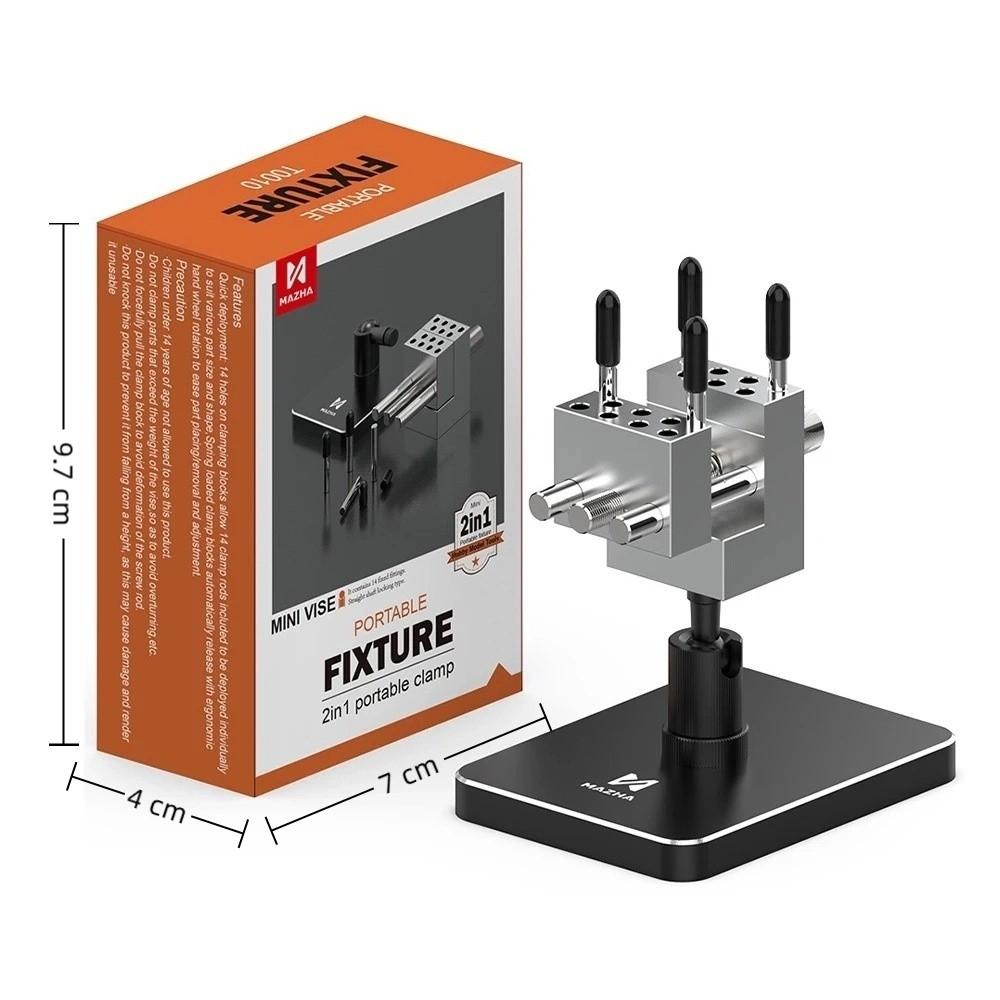 Portable 2 in1 Table Vise Mini DIY Handheld Pliers Multifunction Detachable Split Scale Model Fixing Tools For Model Building