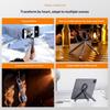 E12 Aluminum Alloy Portable Stand Magnetic Phone Holder Foldable Tablet Stand for Travel / Office / Self-Portrait