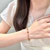 Zircon lucky grass flower bracelet new popular French retro bracelet light luxury high-end jewelry wholesale