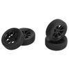 4 Pcs RC Car Tires LA0017 A86 Black 1cm Width 3cm Diameter Rubber Tire Replacement Part for LD?A86