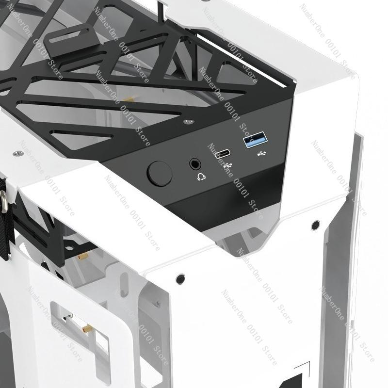 Gaming Desktop Water-cooled PC Case,Compatible with Multiple Hardware Configurations,Transparent Side Panel Display