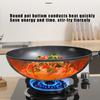 32cm Uncoated Wok Pot Frying Pan Home High Quality Handmade Cooking kitchen Cookware Chinese Traditional Non-stick Iron Pan