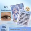 Jie Xiao Ai Fox Terrier Natural False Eyelashes – Advanced Glue-Free, Dense, Large Capacity, Beginner-Friendly, Segmented Clusters