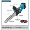 3000W 8/10 Inches Cordless Electric Saw Chainsaw With 2PC Li-ion Battery Brushless Motor Rechargeable Woodworking Tool 388VF