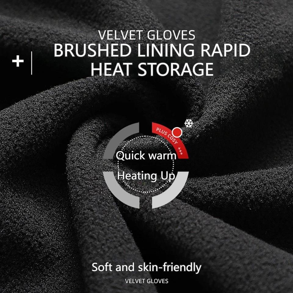 Kinder Dicke Warme Winddichte Handschuhe für Jungen und Mädchen Outdoor Radfahren Sport Silikon Anti-Rutsch-Handschuhe Elastischer Handgelenkschutz