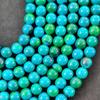 14-15 Inch Strand Synthetic Chrysocolla Round Beads, 6mm 8mm 10mm Choices Size Beads, 1 Strand Bead.