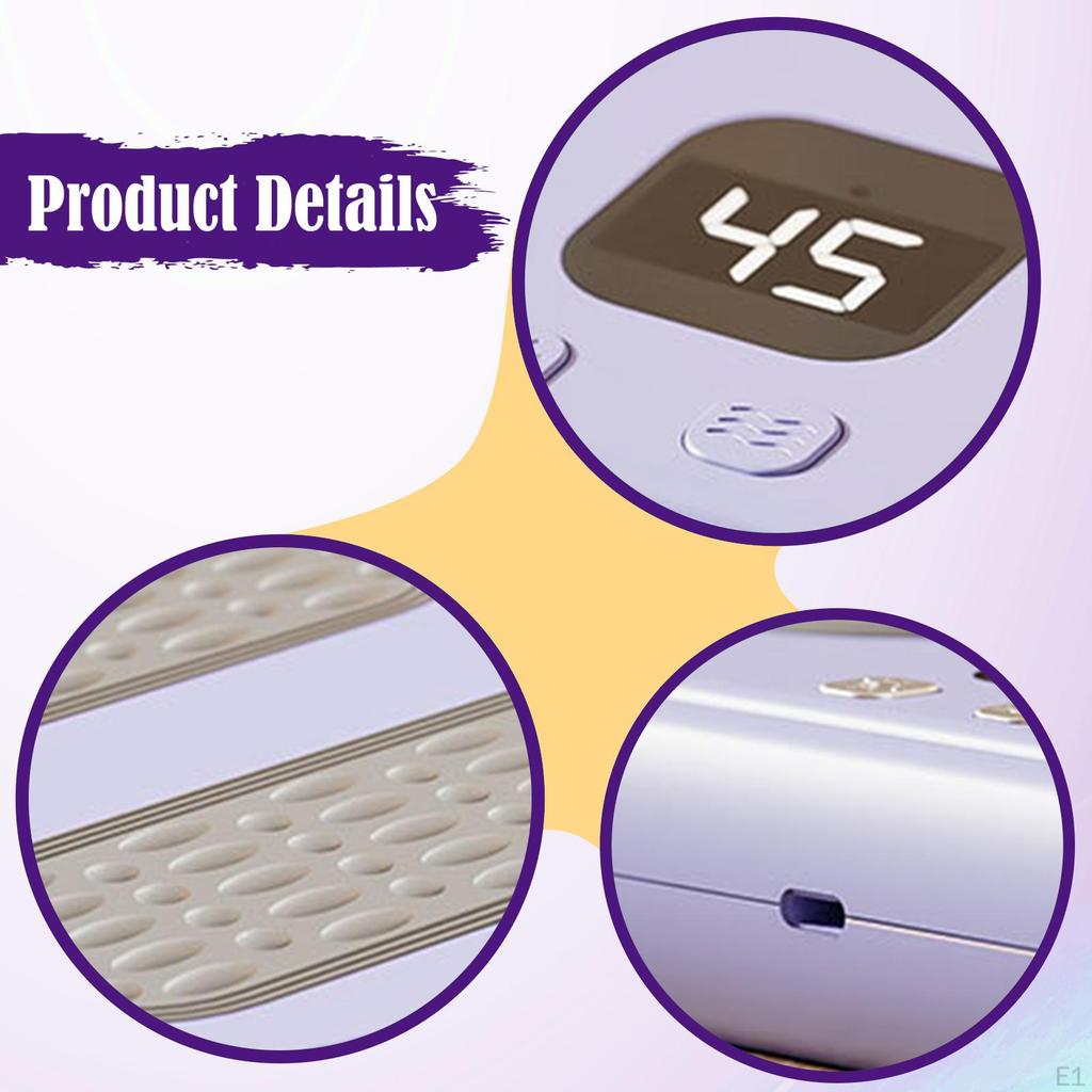 Electric Foot Warmer And Heated Pad Massage Machine Three Vibrations USB Direct Plug PP Build