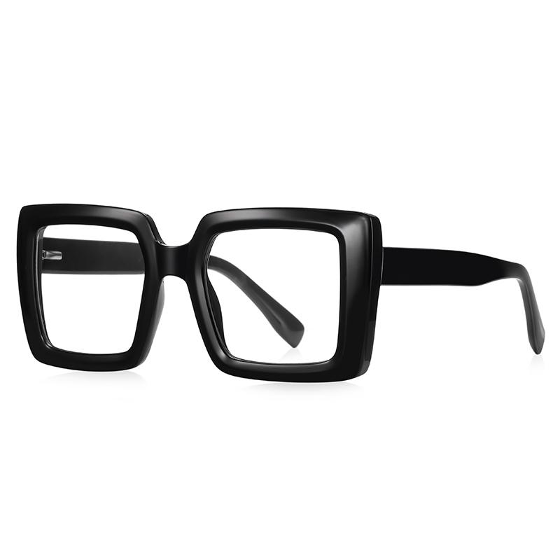Transparent Green Frame Square Optical Glasses With Prescription Fashion Oversized Diopter Glasses For Women -0.5 -0.75 To -4.0
