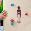 Skeleton Fridge Magnets with Movable Joints Poseable Magnetic Skeleton Figurine for Kitchen Home Halloween Decoration