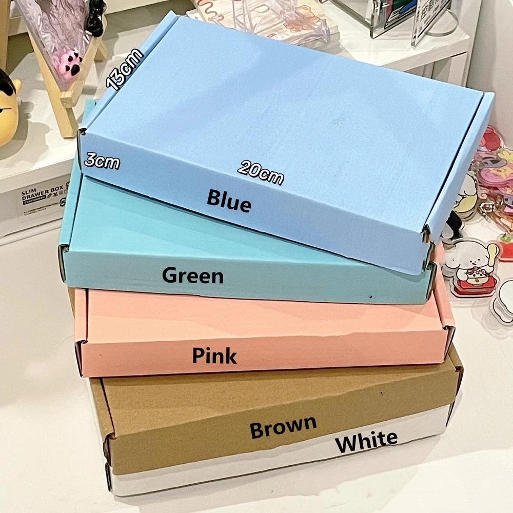 30pcs 20x13x3cm Colorful Package Express Box Reinforced Three-layer Packaging Carton Logistics Transport Rectangular Gift Boxes