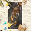 Großes schnelltrocknendes Strandtuch Super saugfähiges schnelltrocknendes Bade-Pool-Handtuch mit kräftigem Tiger-Design Leichtes Mikrofaser für den Strand