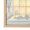 Decorative Painting with Light Rectangle Sunset Shadow Box Lighting Art Aesthetic Poster